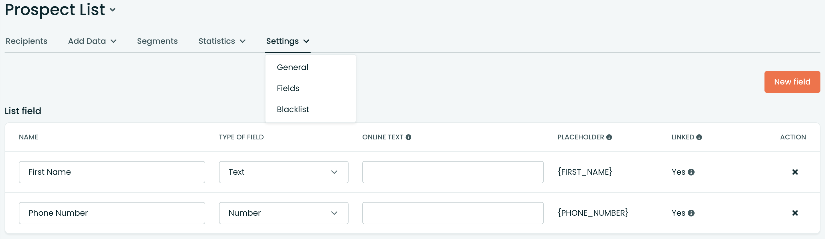 custom fields in cleverreach