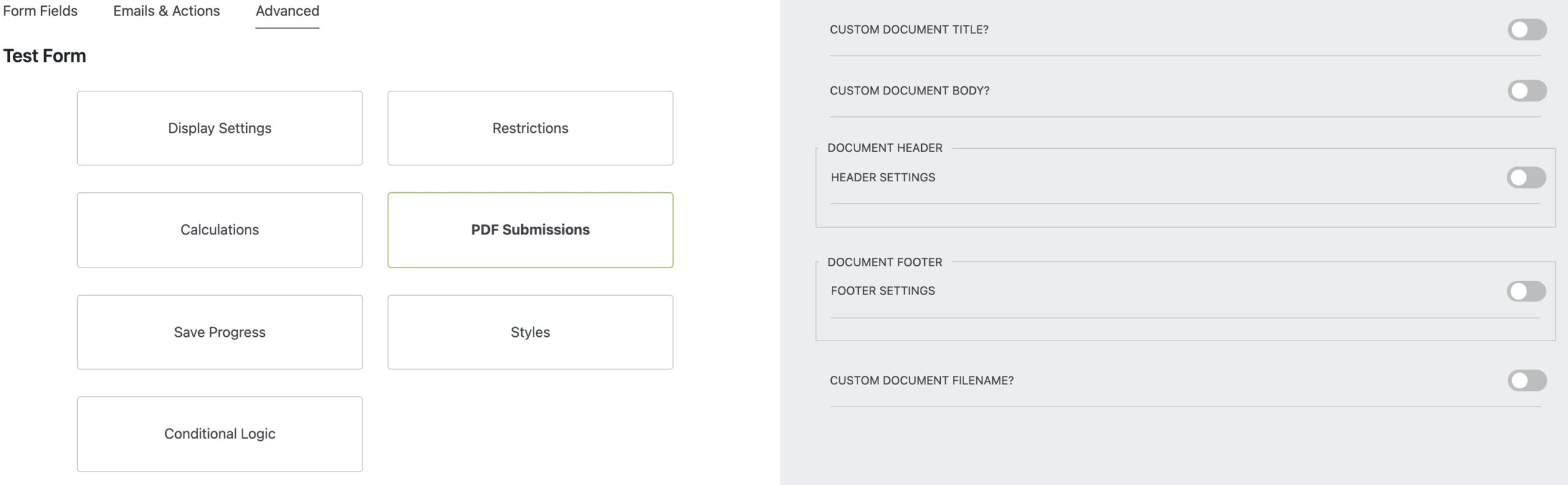 pdf form submissions add-on convert submissions to pdf