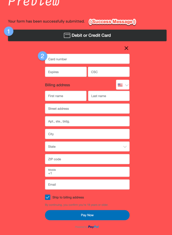Make payments direct from your form with the PayPal Checkout integration from Ninja Forms