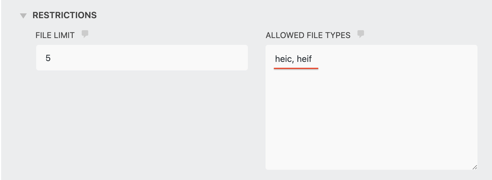 allow heic ad heif file types in wordpress forms