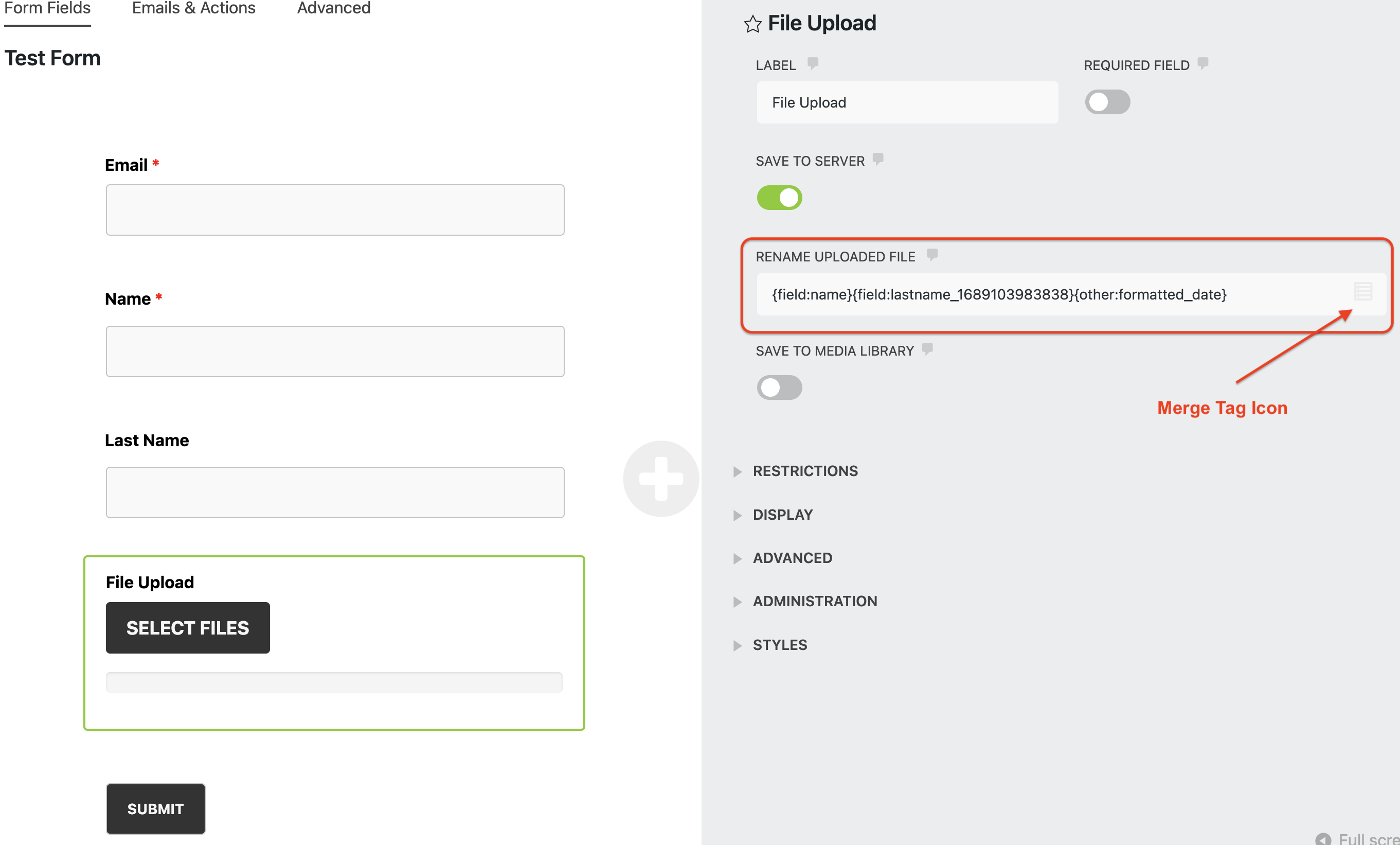 how to rename uploaded file in wordpress