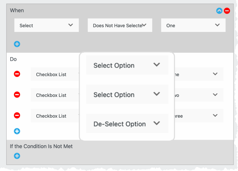 Select - de-select options