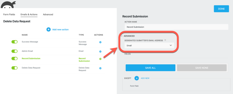 Designated Submitter's Email Address