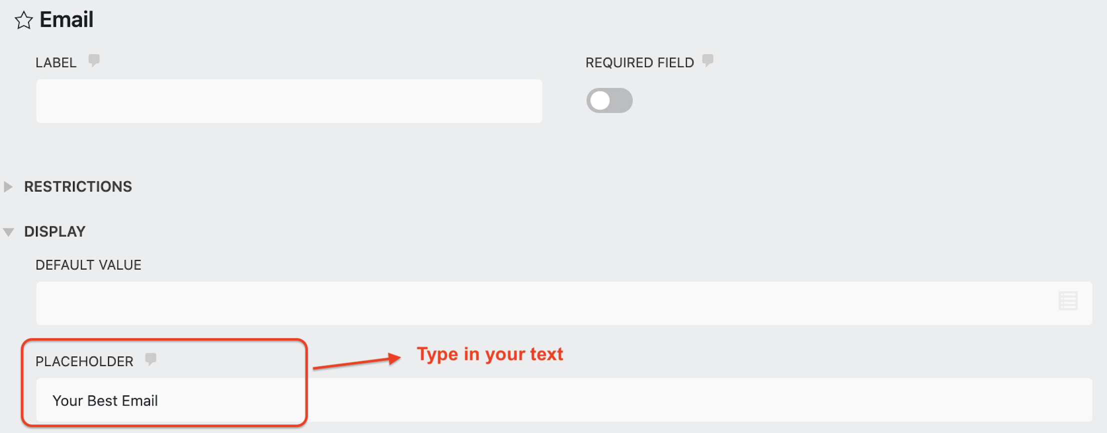 add a placeholder to wordpress form field