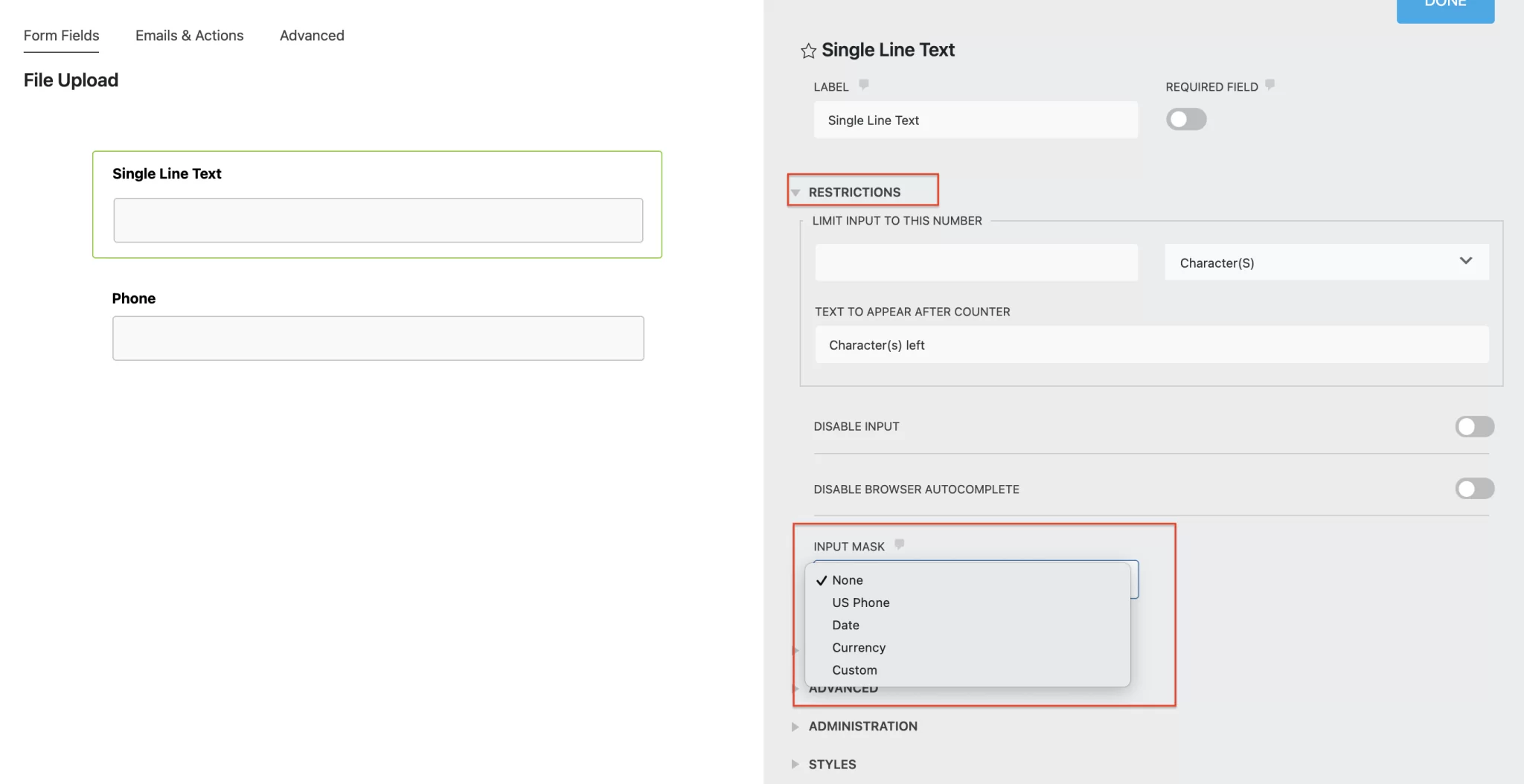 input-mask-ninja-forms