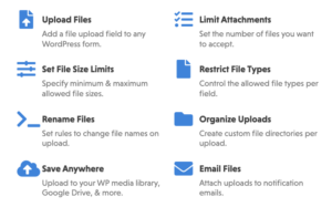File Uploads add-on features