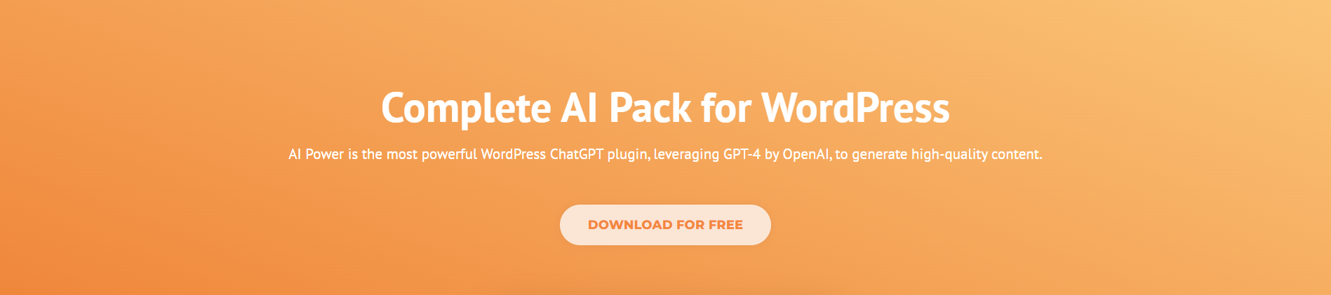 AI Power website banner