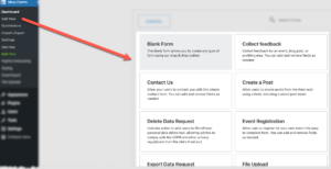 Ninja Forms form templates. GDPR compliant WordPress forms