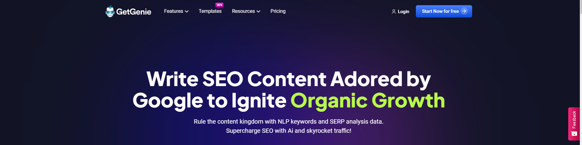 GetGenie website banner