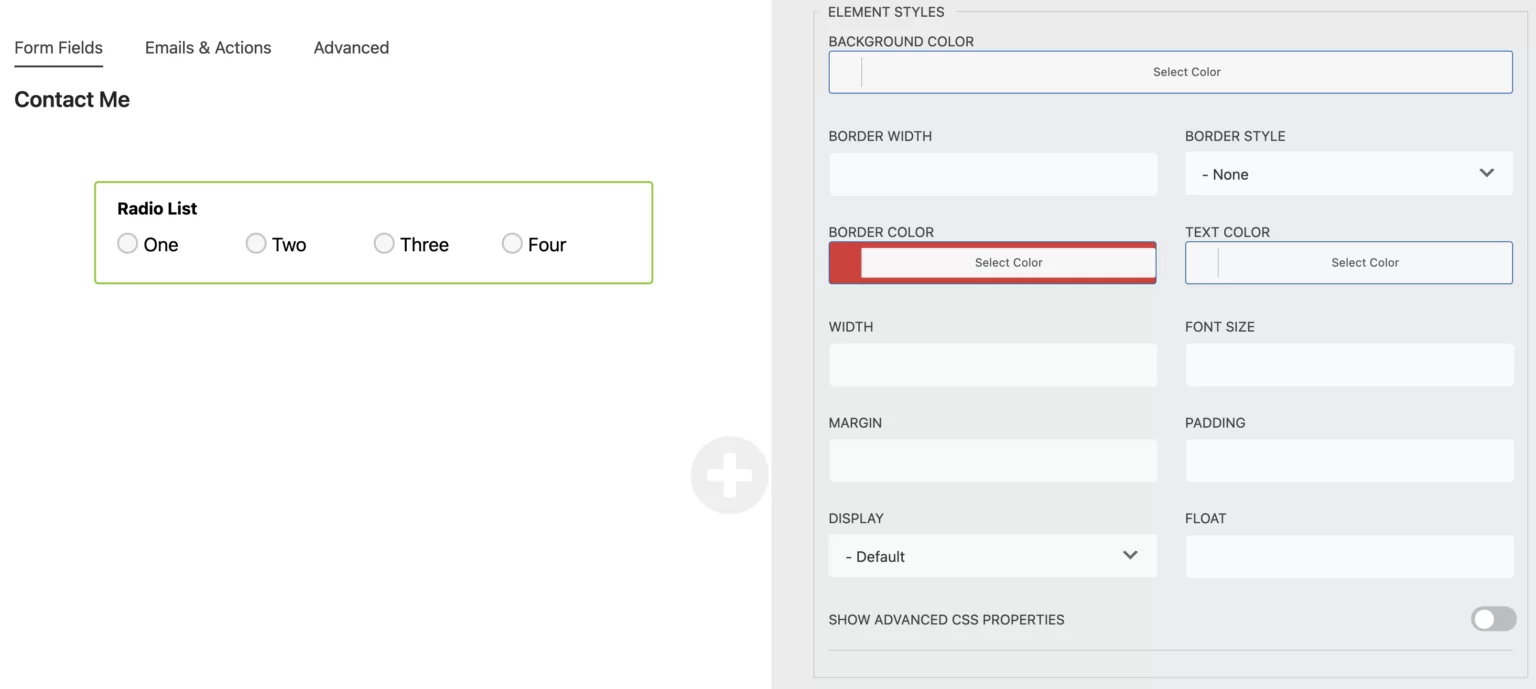 change color of radio button