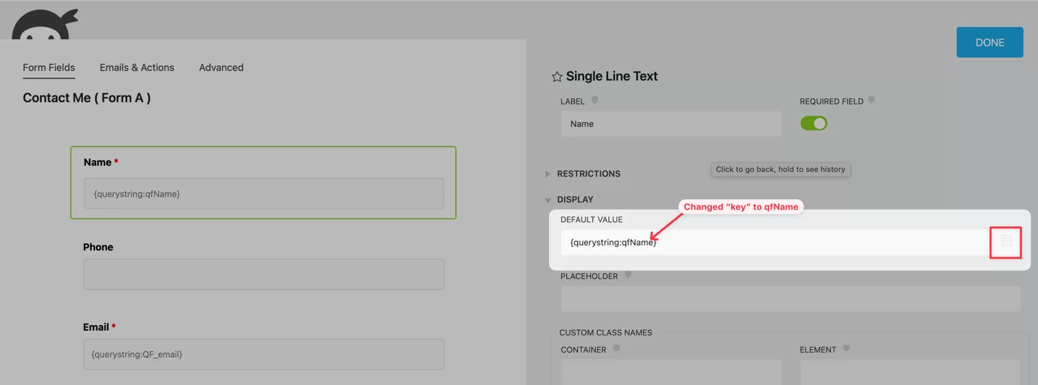 pass data between forms