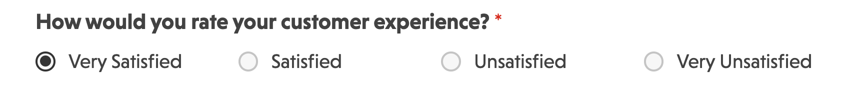 sort radio list options logically