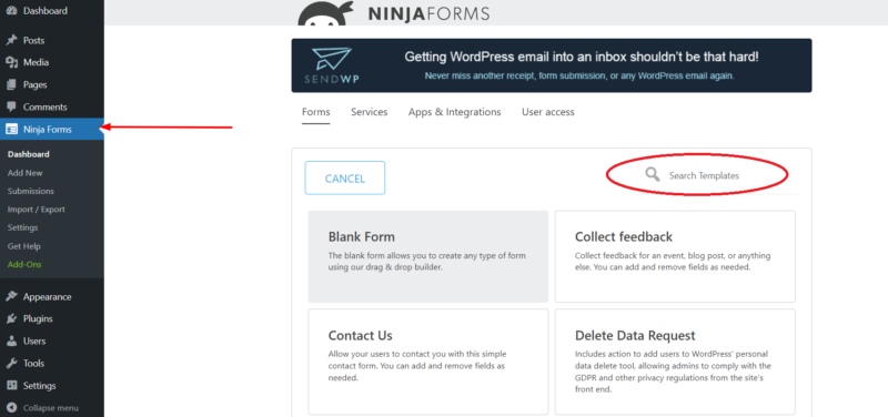 How to create Ninja Forms