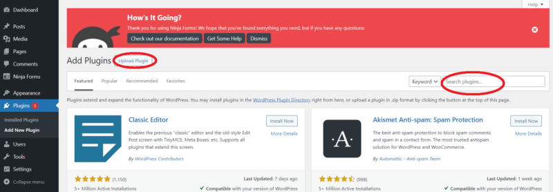 How to install WordPress Ninja Forms