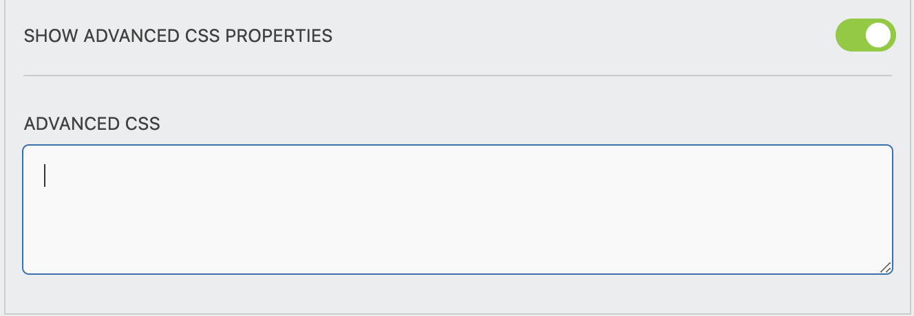 advanced custom styling