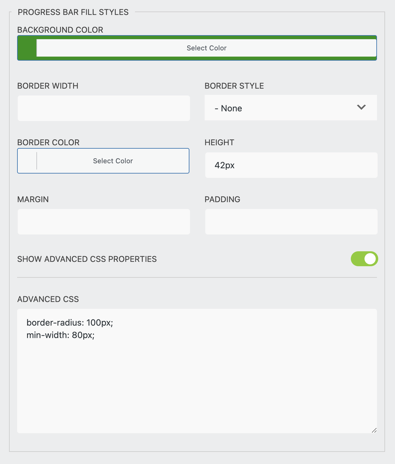 how to style progress bar in wordpress 