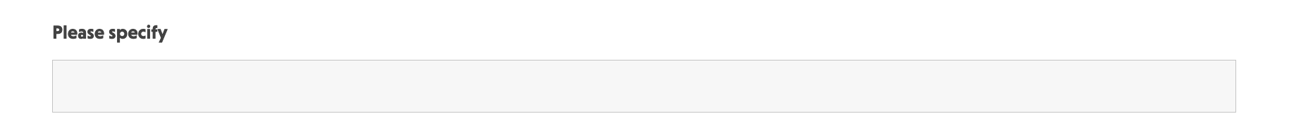 single line text field - other field