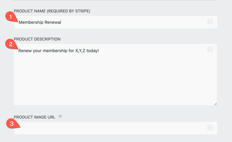 Stripe Checkout Page Product Details