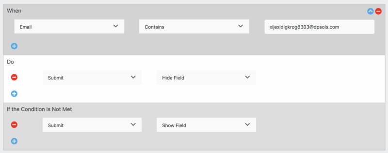 show or hide submit button