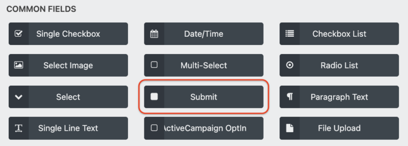 submit button wordpress