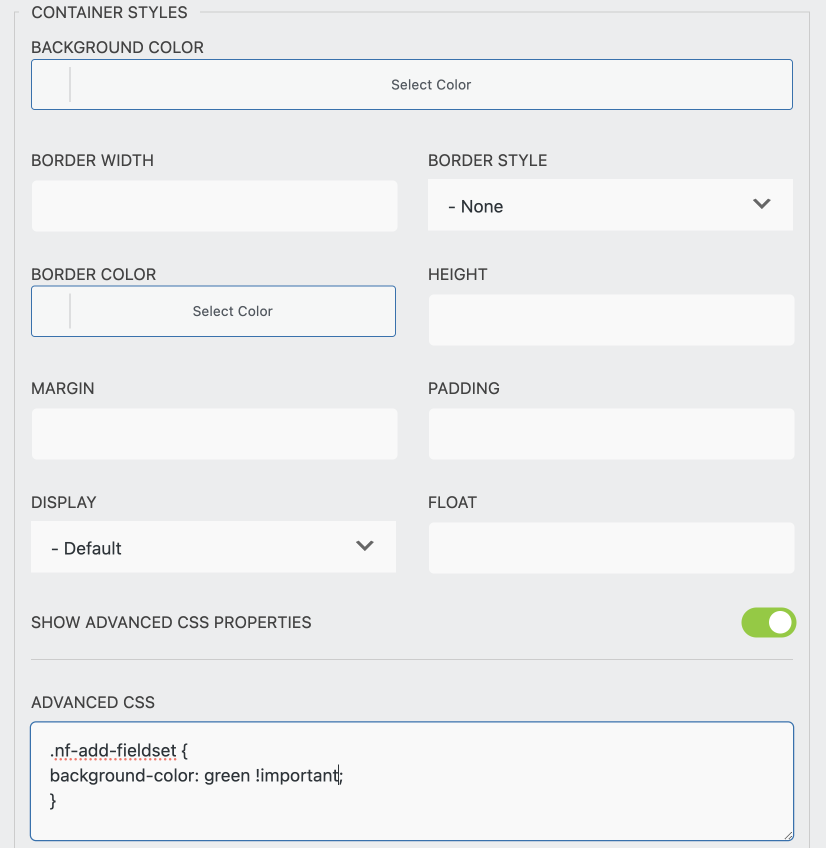 style add repeater button