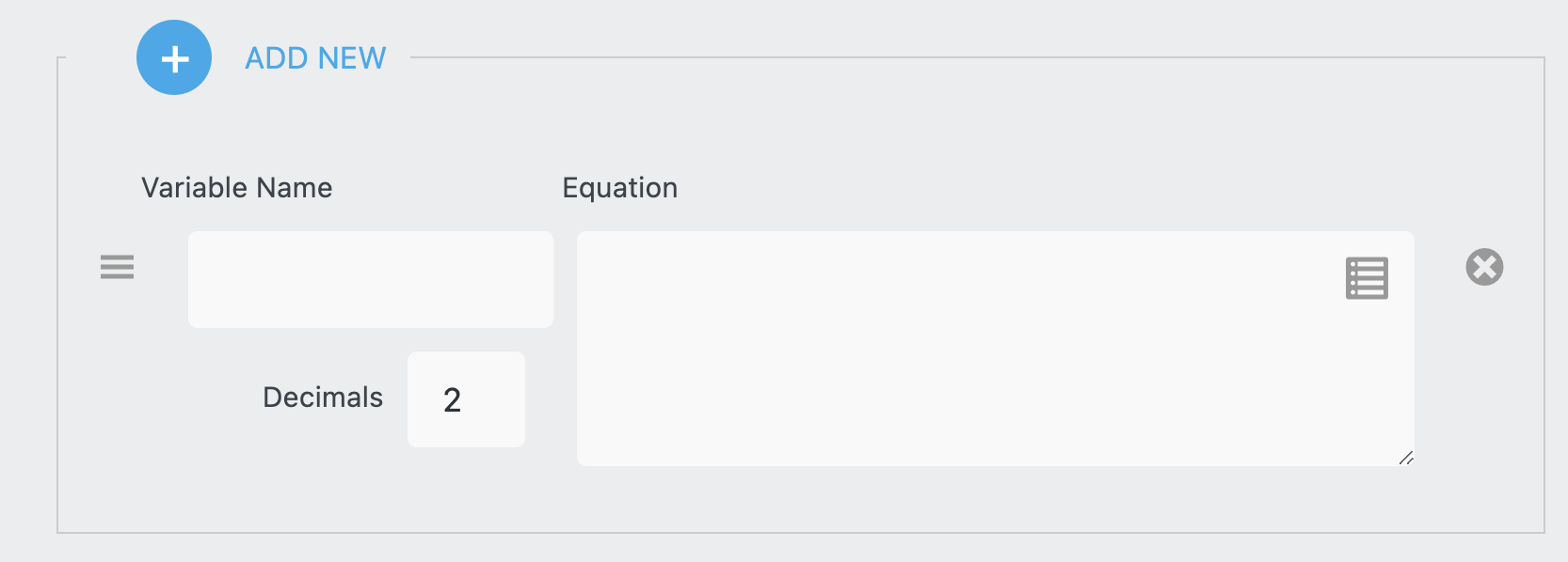 add a new calculation