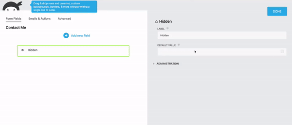 track submission page source