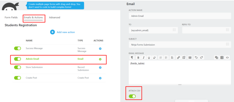 How to attach your CSV submission file to email