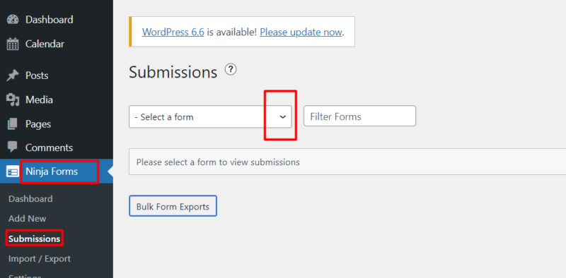 View Ninja Forms submissions