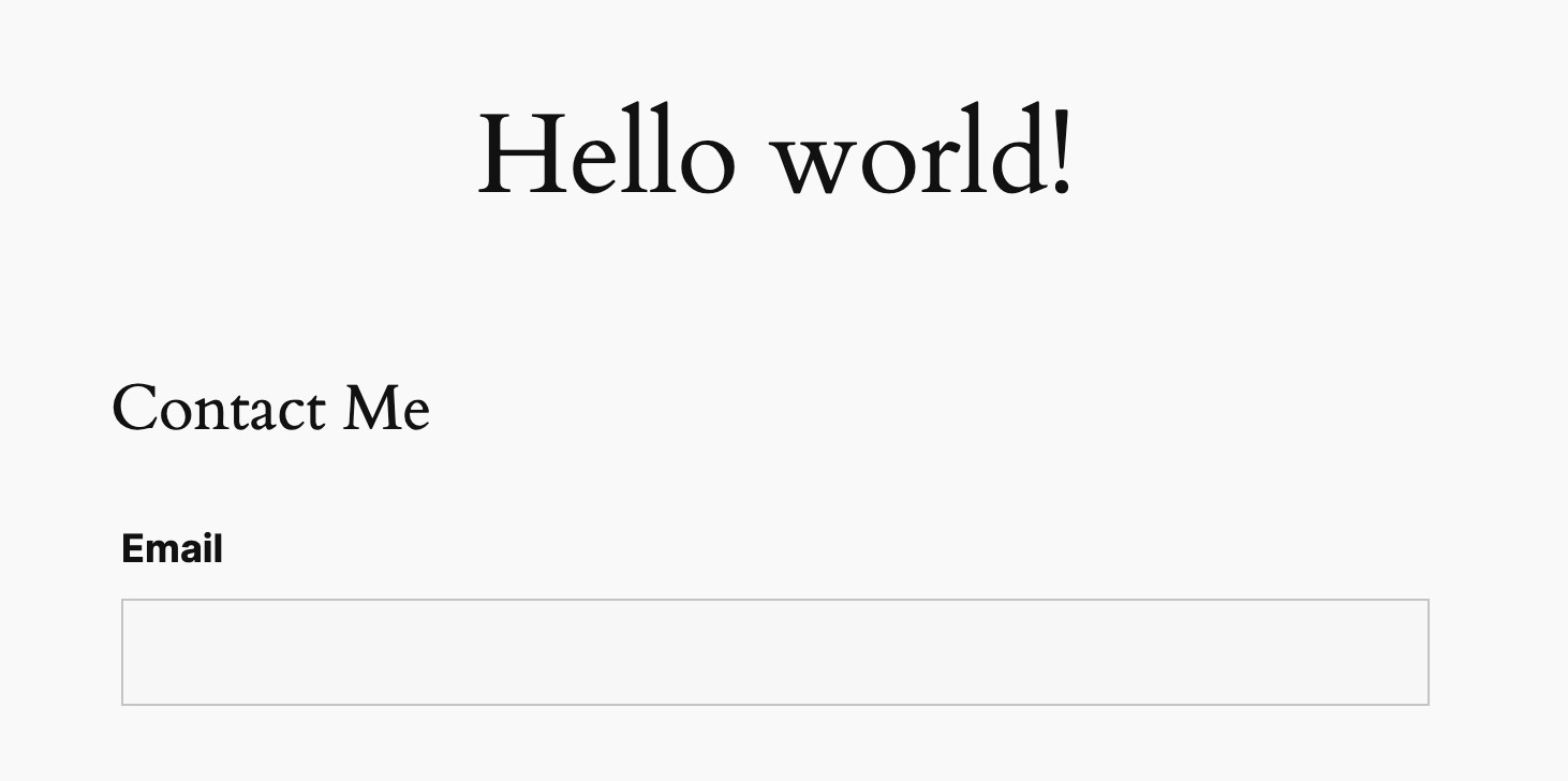 email field long field size