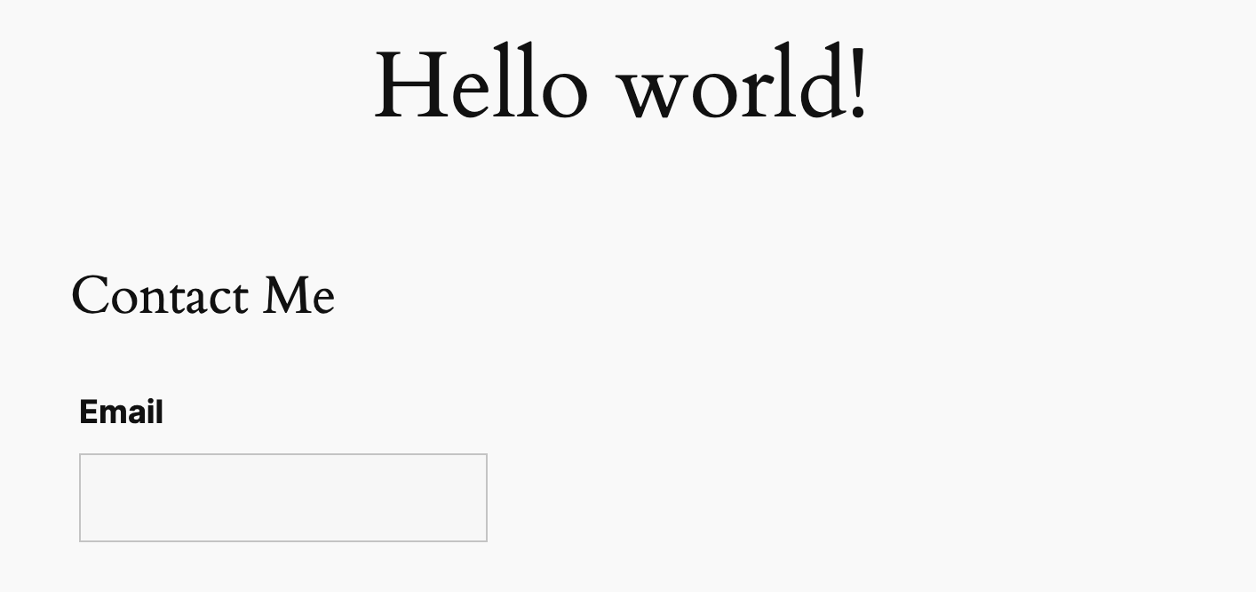 shorter email field size