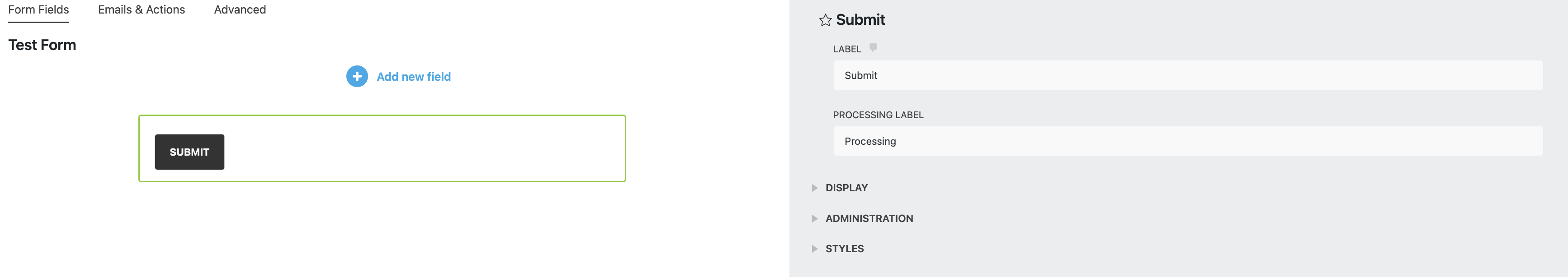 styling submit button