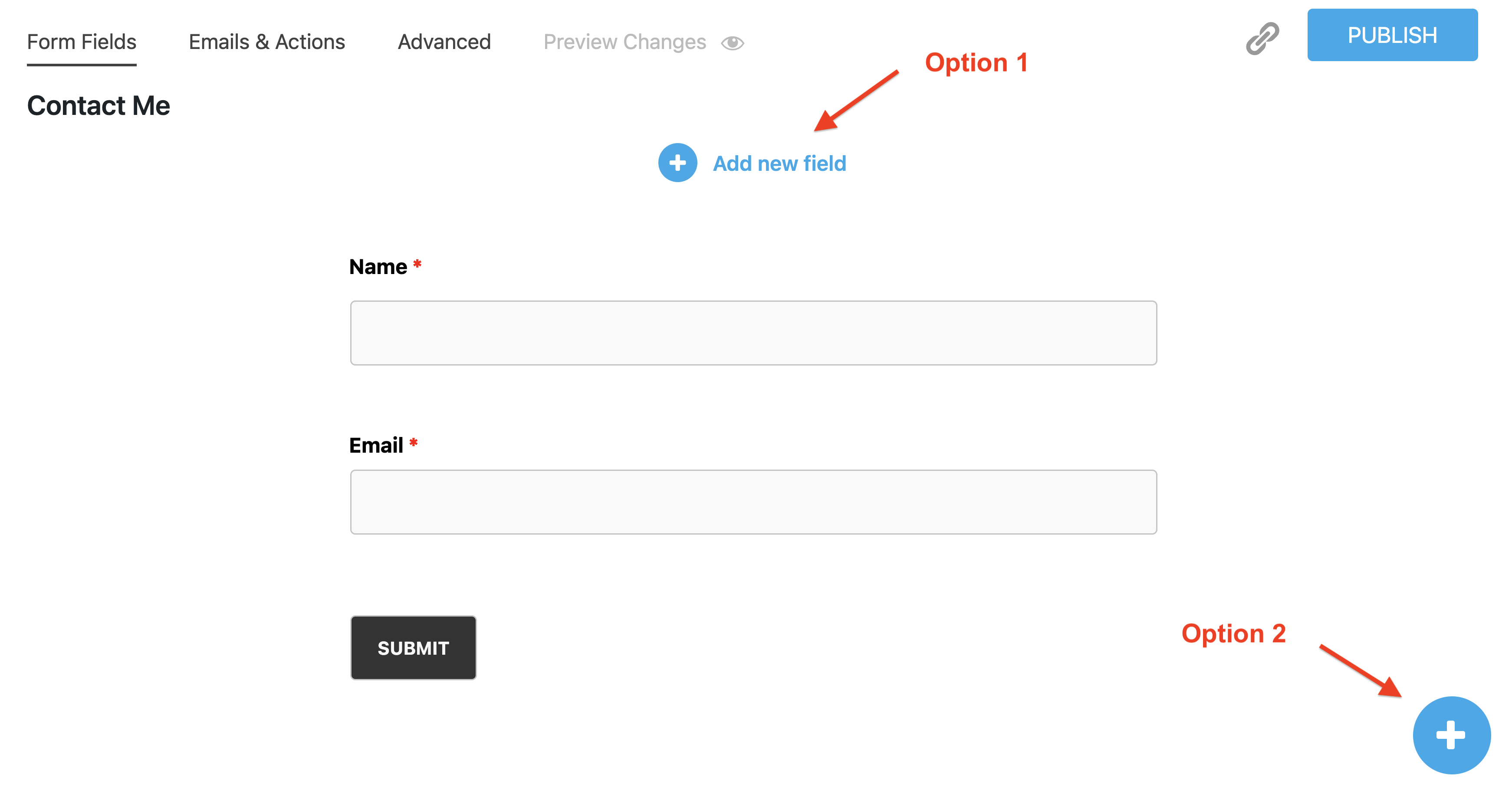 add a new field in wordpress form