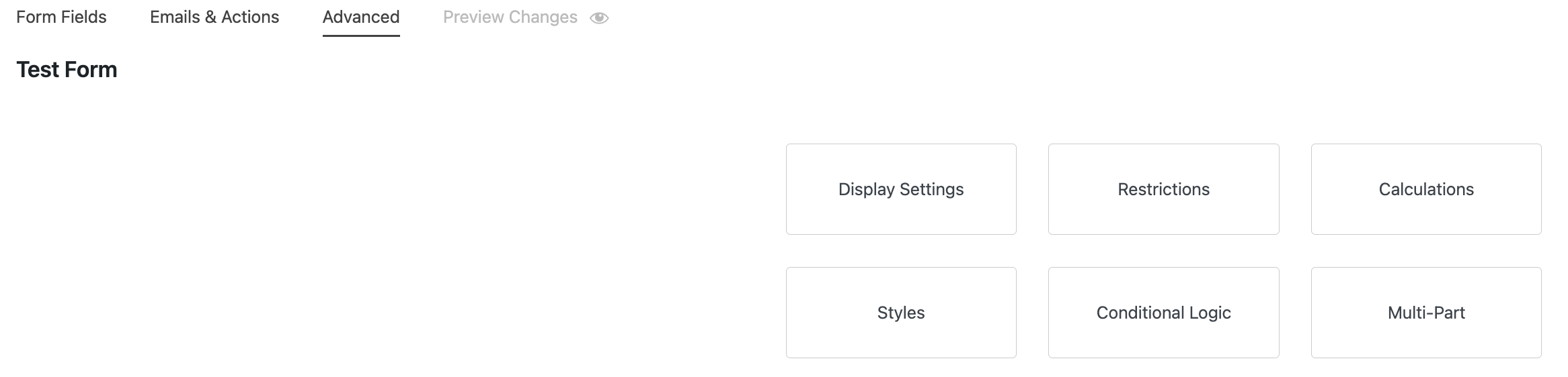 styles under advanced tab