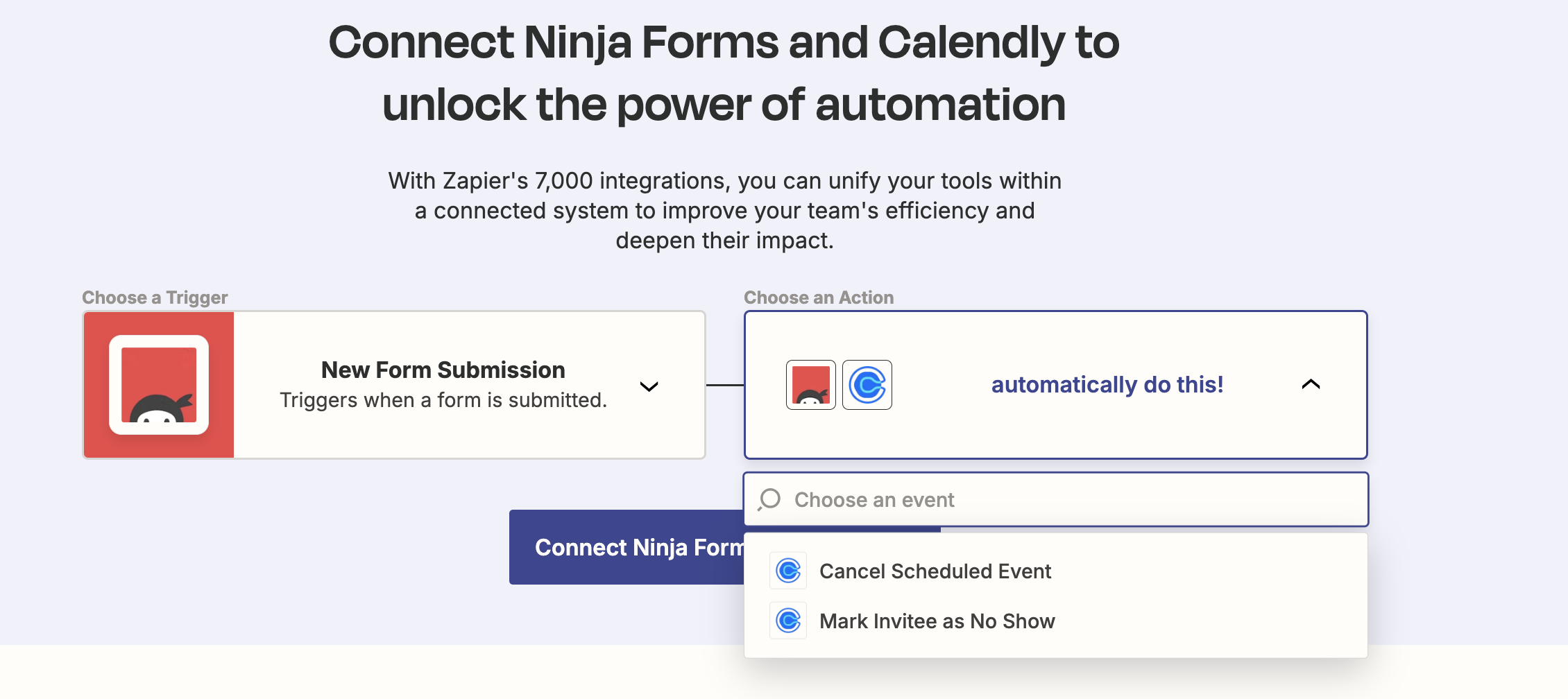 ninja forms calendly