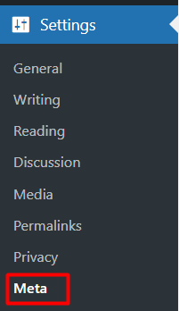 Meta Facebook pixel on WordPress dashboard