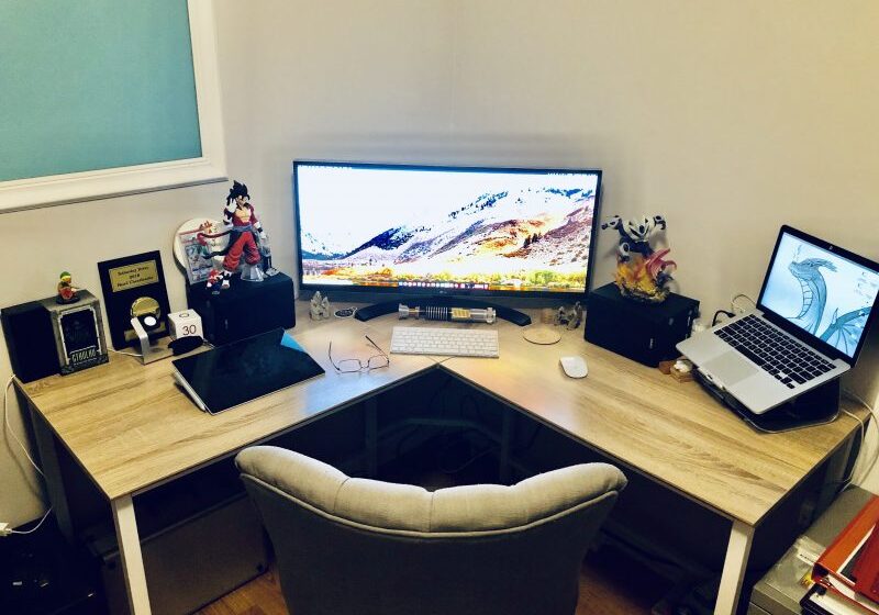 Jon's desk at home