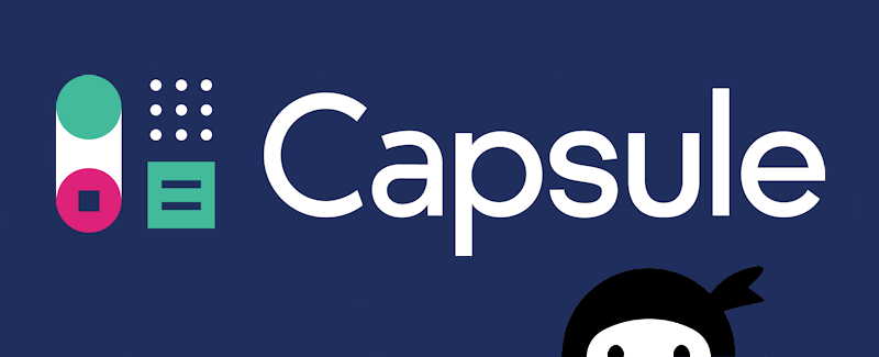 capsule crm and ninja forms logo