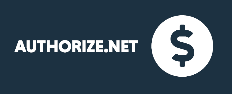 authorize.net text logo and $ symbol